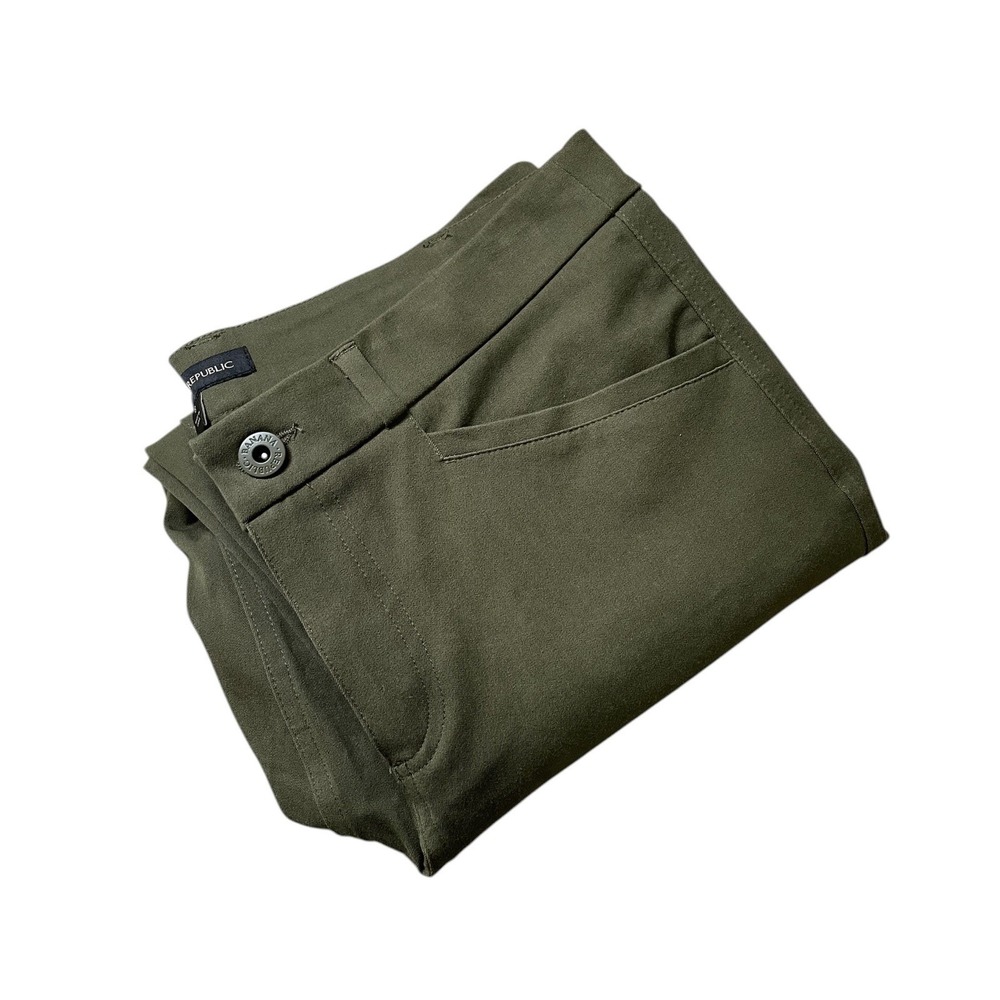 Banana Republic Slim Straight Pant Green 26" Inseam Women's 8